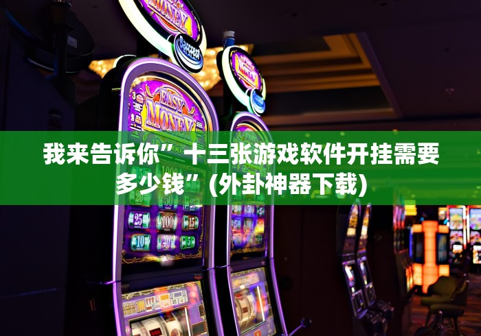 我来告诉你”十三张游戏软件开挂需要多少钱”(外卦神器下载)
