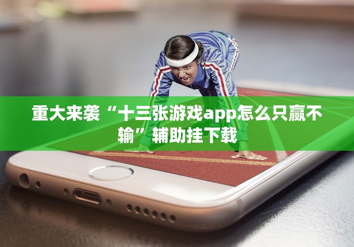 重大来袭“十三张游戏app怎么只赢不输”辅助挂下载