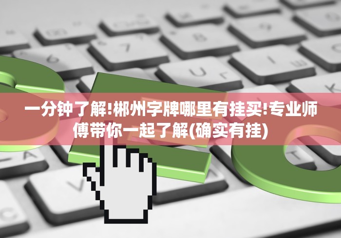 一分钟了解!郴州字牌哪里有挂买!专业师傅带你一起了解(确实有挂)