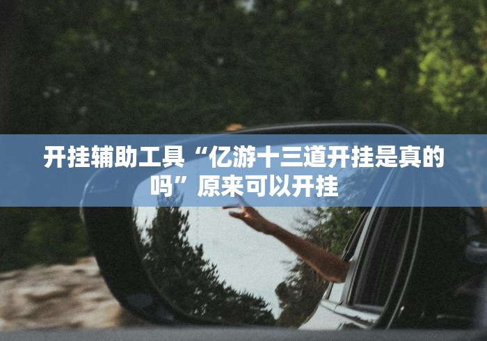 开挂辅助工具“亿游十三道开挂是真的吗”原来可以开挂