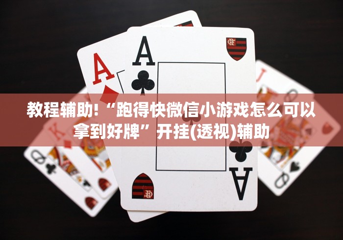 教程辅助!“跑得快微信小游戏怎么可以拿到好牌”开挂(透视)辅助