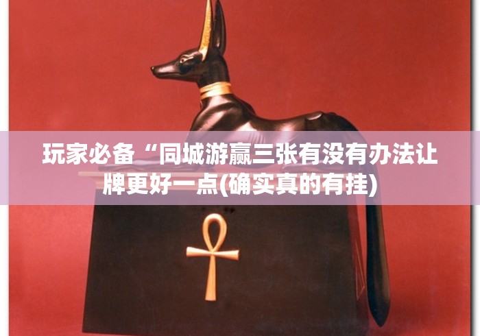 玩家必备“同城游赢三张有没有办法让牌更好一点(确实真的有挂)