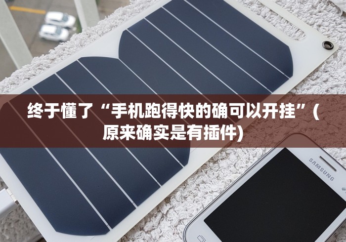 终于懂了“手机跑得快的确可以开挂”(原来确实是有插件)