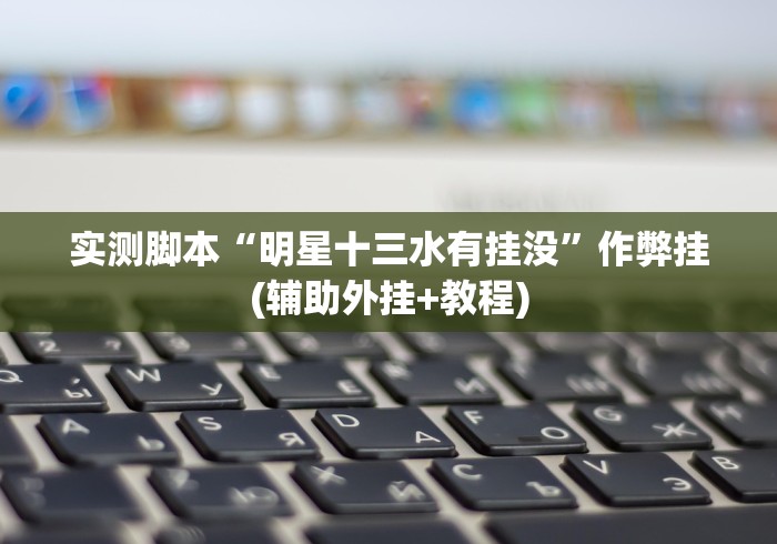 实测脚本“明星十三水有挂没”作弊挂(辅助外挂+教程)