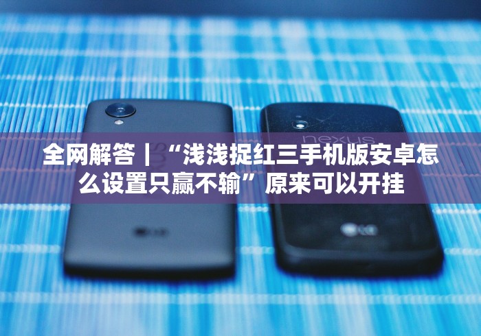 全网解答｜“浅浅捉红三手机版安卓怎么设置只赢不输”原来可以开挂