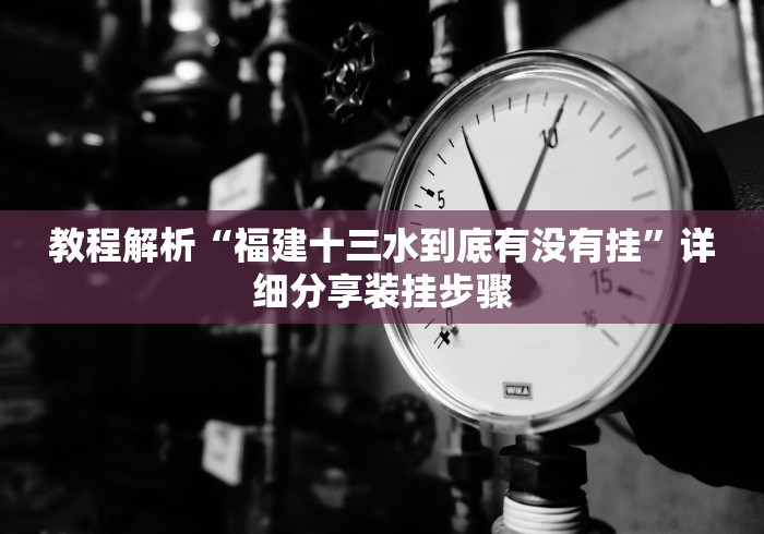 教程解析“福建十三水到底有没有挂”详细分享装挂步骤