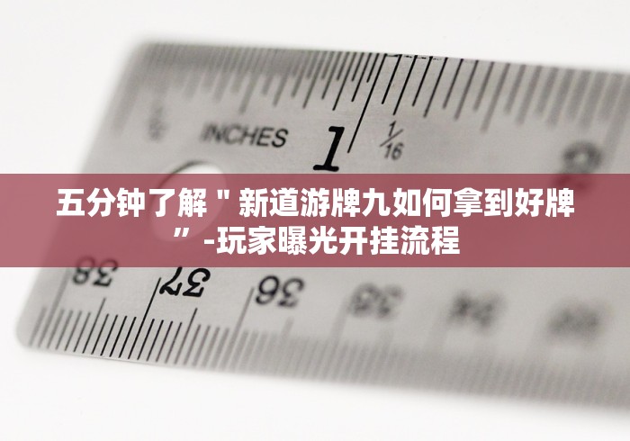 五分钟了解＂新道游牌九如何拿到好牌”-玩家曝光开挂流程