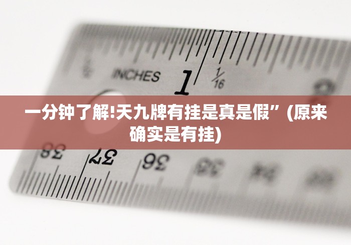 一分钟了解!天九牌有挂是真是假”(原来确实是有挂) 一分钟了解!天九牌有挂是真是假”(原来确实是有挂)