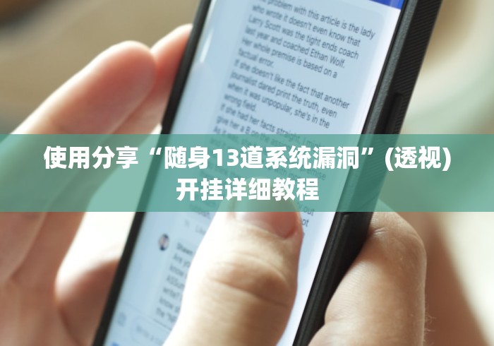 使用分享“随身13道系统漏洞”(透视)开挂详细教程