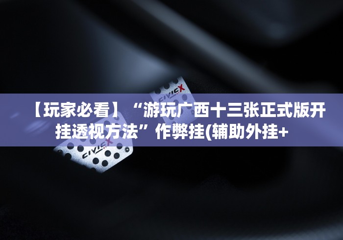 【玩家必看】“游玩广西十三张正式版开挂透视方法”作弊挂(辅助外挂+ 【玩家必看】“游玩广西十三张正式版开挂透视方法”作弊挂(辅助外挂+