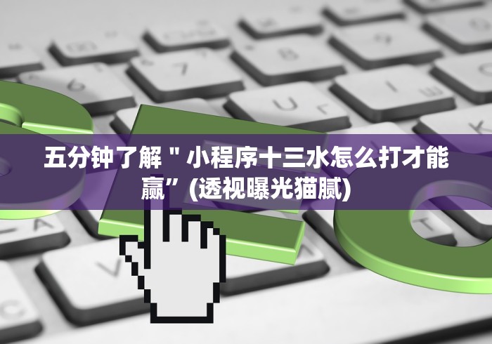 五分钟了解"小程序十三水怎么打才能赢”(透视曝光猫腻) 五分钟了解"小程序十三水怎么打才能赢”(透视曝光猫腻)