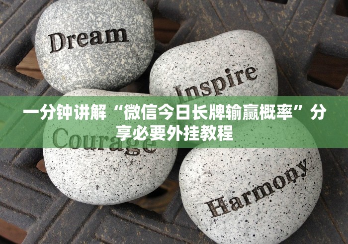 一分钟讲解“微信今日长牌输赢概率”分享必要外挂教程