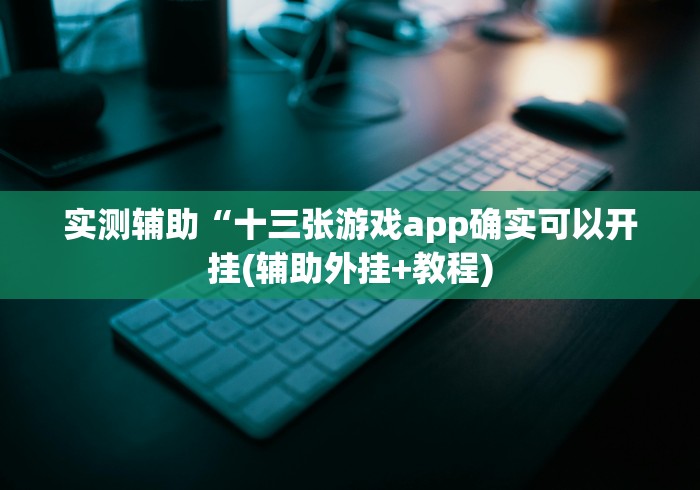 实测辅助“十三张游戏app确实可以开挂(辅助外挂+教程)