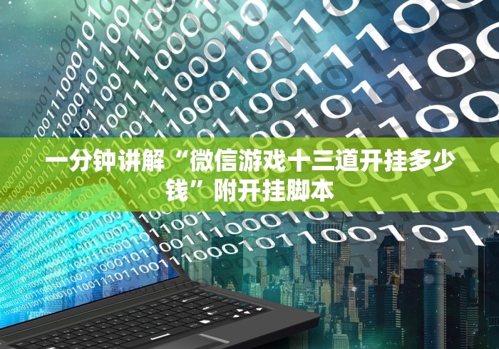 一分钟讲解“微信游戏十三道开挂多少钱”附开挂脚本