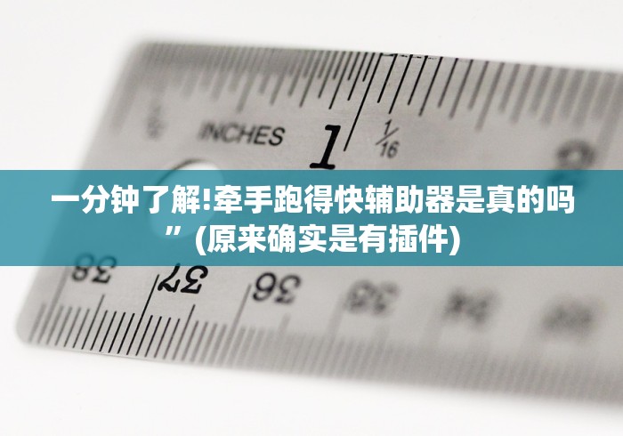 一分钟了解!牵手跑得快辅助器是真的吗”(原来确实是有插件)